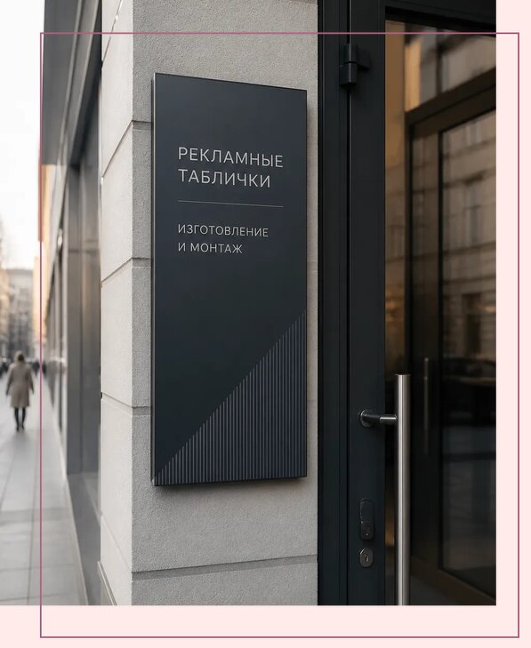 Рекламные таблички в Сергиеве Посаде по цене от 4605 р. | Аванза-Сгп